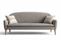 Canape en tissu pour salon avec coussins décoratifs - 200 x 90 x 80cm