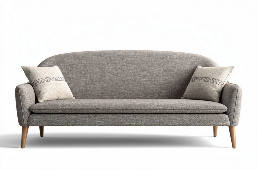 Canape en tissu pour salon avec coussins décoratifs - 200 x 90 x 80cm