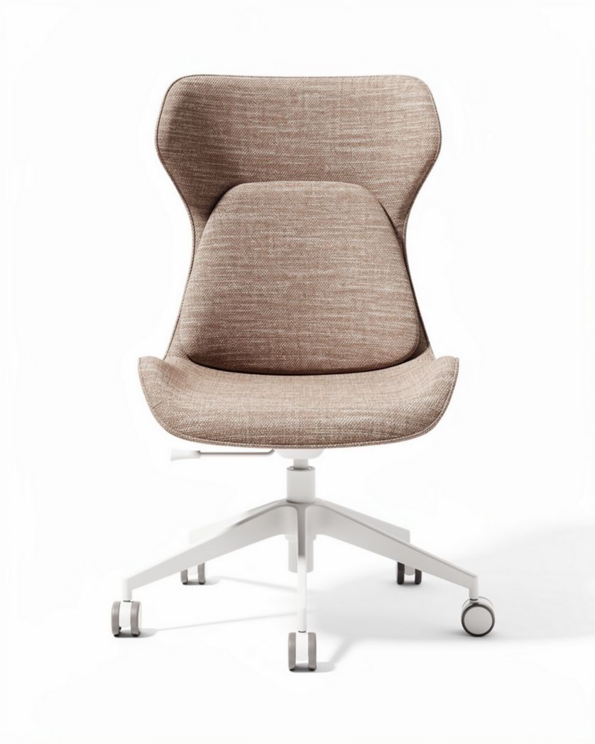Chaise de bureau avec roulettes pour espace de travail en tissu - 60 x 60 x 90cm