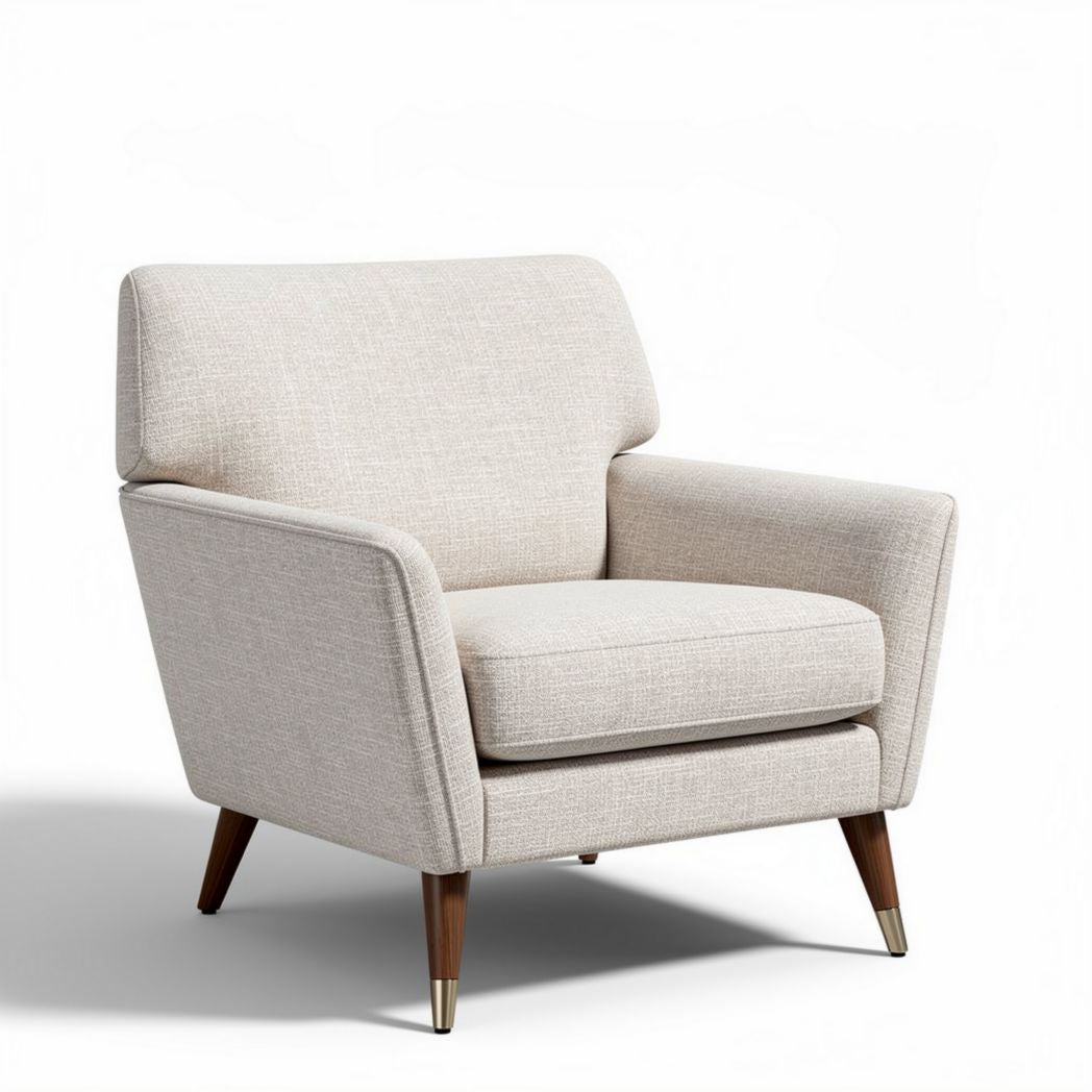Fauteuil moderne en tissu pour salon - 80 x 80 x 85cm