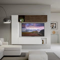 Élément mural pour salon meuble TV avec étagères pour chambre et aménagement intérieur 214 cm