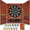 Yirinatek jeu de fléchettes électronique, coffret, 12 fléchettes bronze, mode cricket