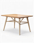 Table de repas en bois et métal pour utilisation intérieure - 120 x 80 x 75cm