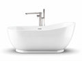 Baignoire en acrylique pour salle de bain moderne - 160 x 75 x 60cm