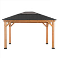 Sunjoy Pavillon de jardin Bruri(Noir/Marron)