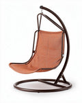 Chaise suspendue en métal et tissu - adaptée pour l'intérieur et l'extérieur - 100 x 80 x 120cm