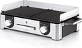 WMF Master-Grill électrique, 2400W, Grande surface 28x50cm, Revêtement antiadhésif, Plaques amovibles compatibles lave-vaisselle, Inox 18/10 Cromargan, Lono 0415280011(Unique/Master Grill)
