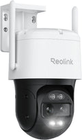 Reolink 4K PTZ Camera Surveillance WiFi Exterieure à Double Objectif, 2,4/5 GHz Wi-FI 6, Zoom 6X, Détection Personne/Véhicule/Animal, Suivi Auto, Vision Nocturne, Alimentation Plug-in, TrackMix WiFi(Blanc)